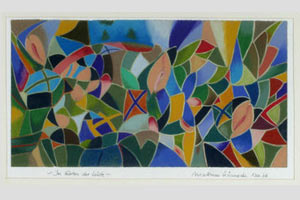 Im Garten der Lüste - Gemälde in Pastell